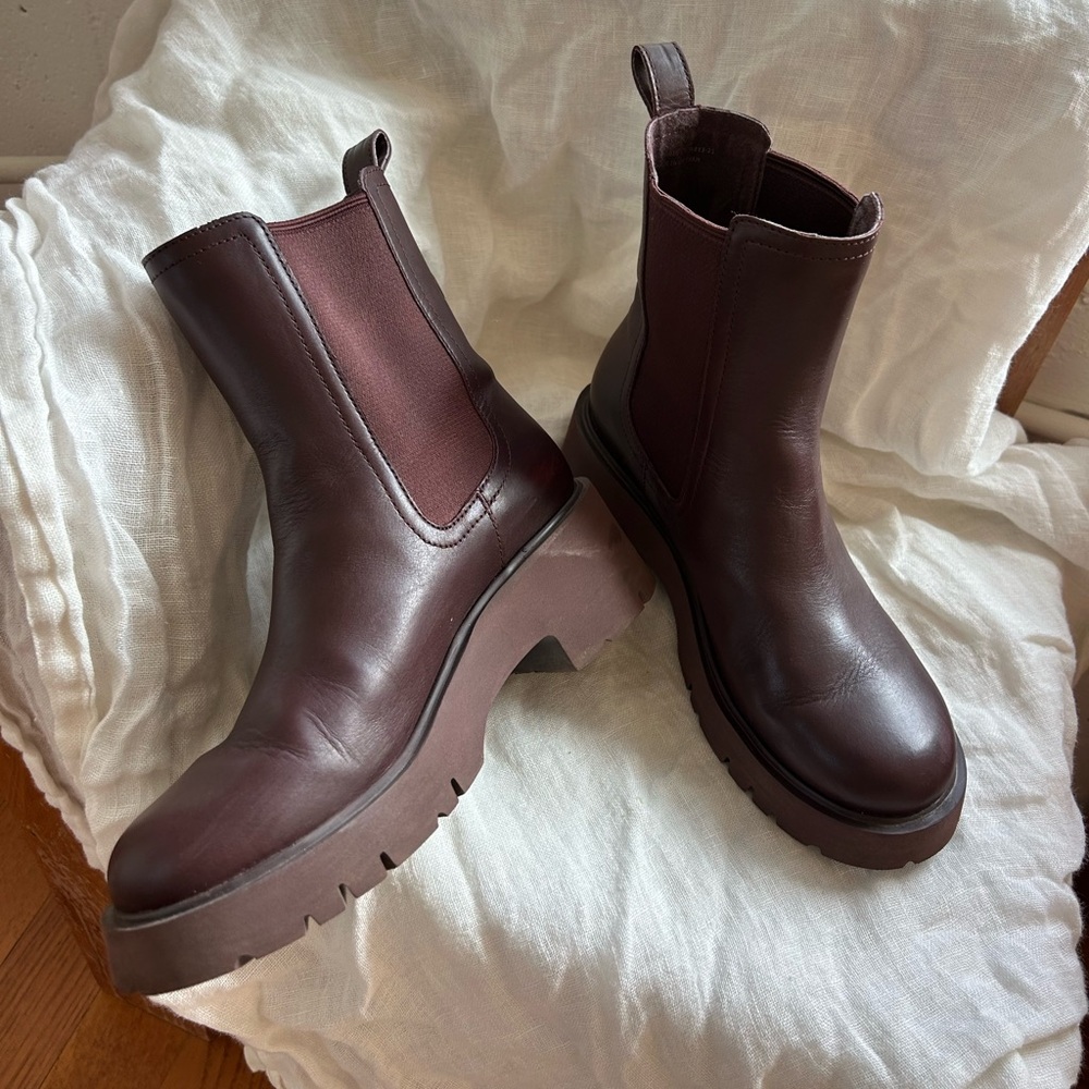 Camper Milan Boot Burgundy